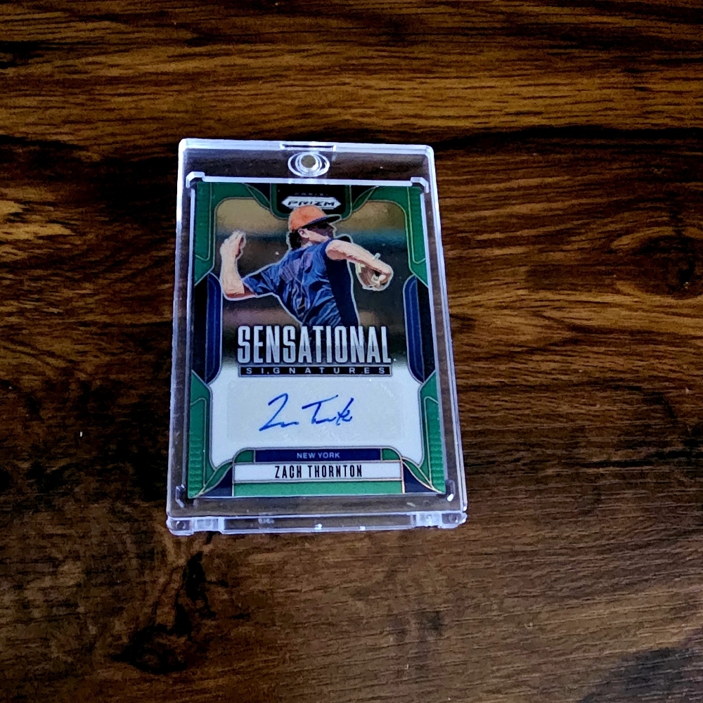 2025 Panini Prizm #SS-ZT Zach Thornton Sensational Signatures Green Prizms